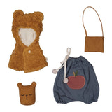 Bear cape dolls clothes set.