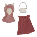 Dolls clothes set fox cape. 