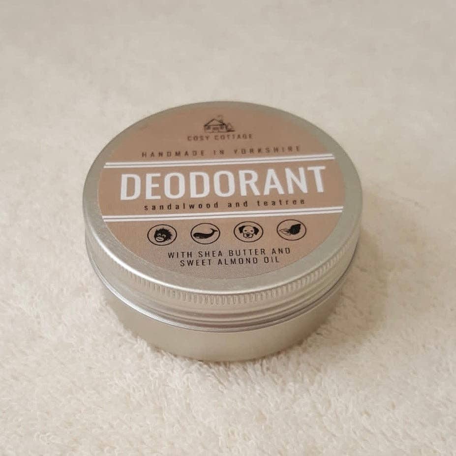 Natural Deodorant in tin made in yorkshire 