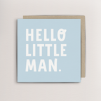 Hello little Man new baby card