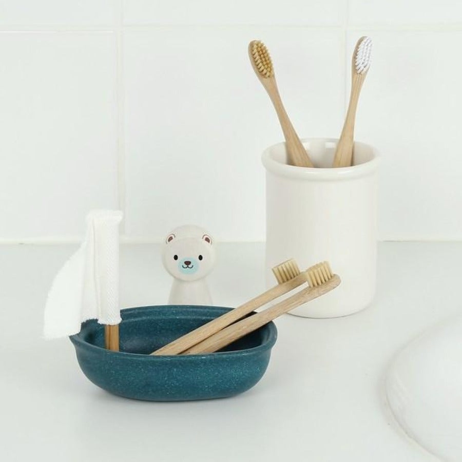 Child's bamboo toothbrushes 