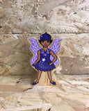 Wooden fairy purple