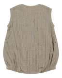 Back of bubble romper in pumice colour