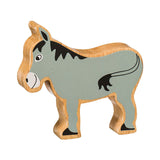 Wooden grey donkey figure