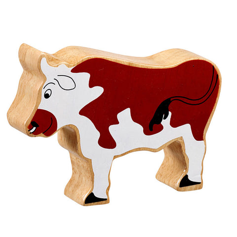 wooden brown bull figure 