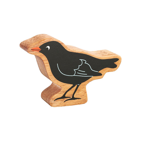 Wooden Blackbird figure 