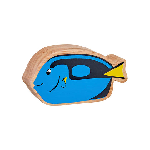 Wooden blue tang figure