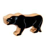 Wooden black panther figure