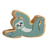 Wooden grey sloth figure 