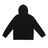 Black Half zip hoody with fur pocket