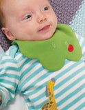 Frugi Tip Top Bib Set - Topaz Stripe/Giraffe